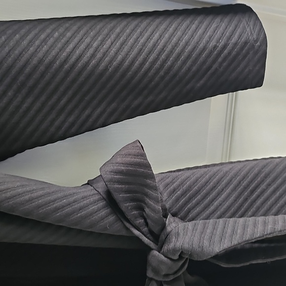 NWT Steve Madden Ottoman Knit Tie Waist Trench Coat Black XL - Picture 8 of 16